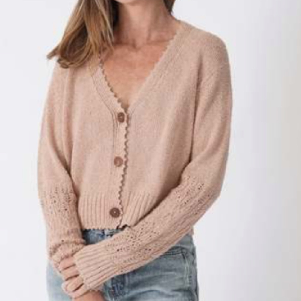 Rachel Comey Olia Cardigan Peruvian Cotton Camel Large - Picture 3 of 13